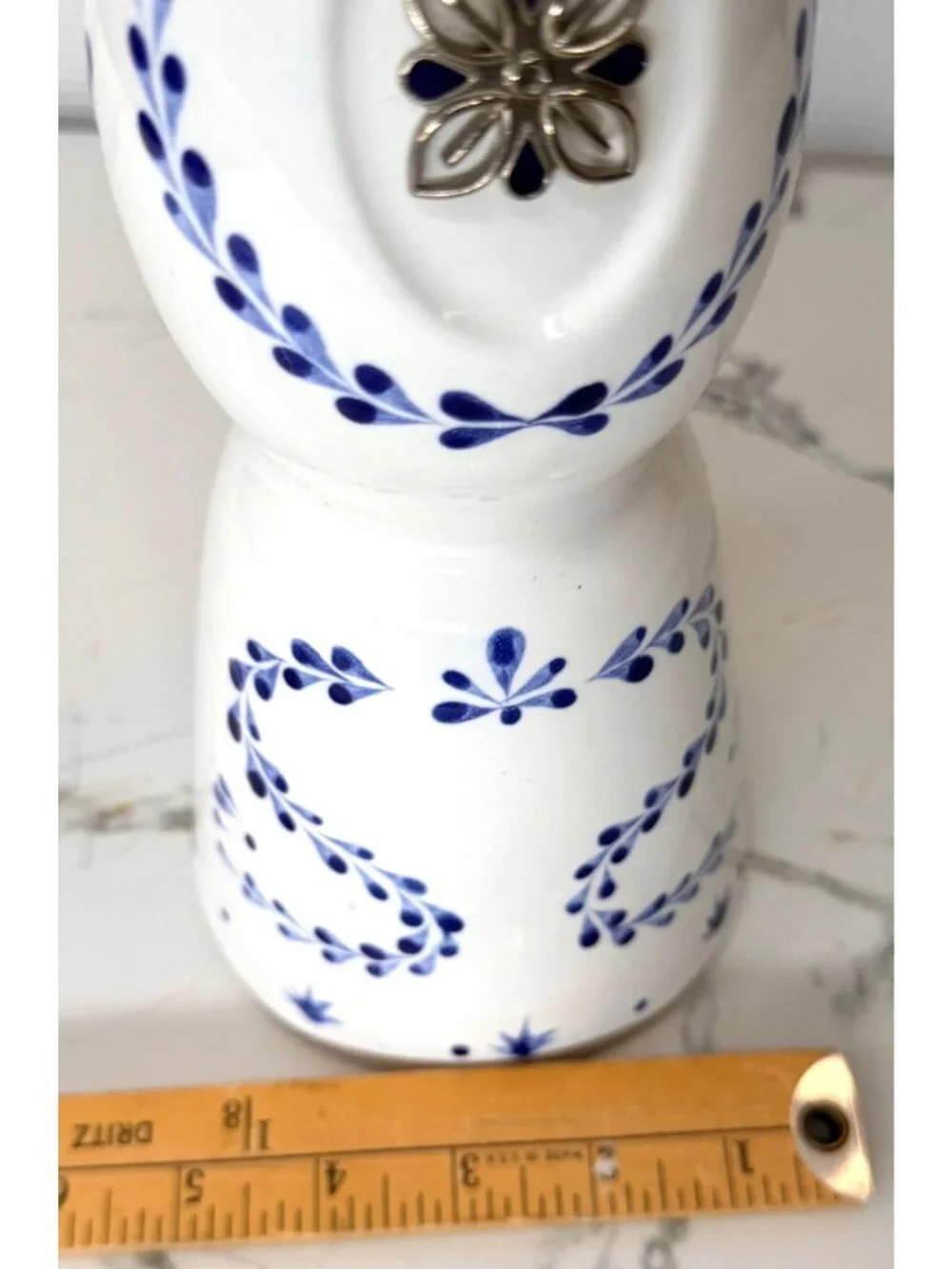 Clase Azul iconic hand painted Tequila bottle, EMPTY, ceramic, collectible